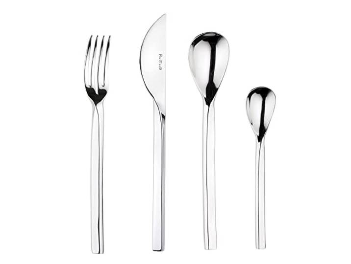 Pinti Edelstahl Design-Besteck TRECCIA 24-tlg.