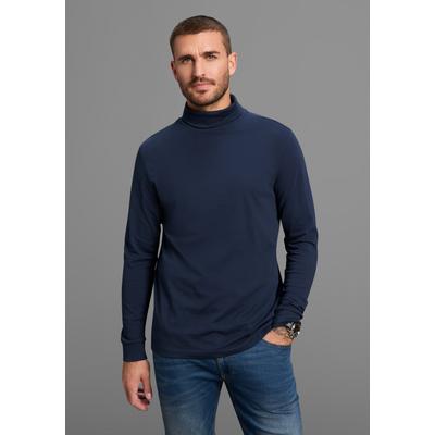 Rollkragenshirt BRUNO BANANI, Herren, Gr. 3XL (64/66), blau (marine), Obermaterial: 100% Baumwolle, Basic, normal, Shirts, auch zum Unterziehen