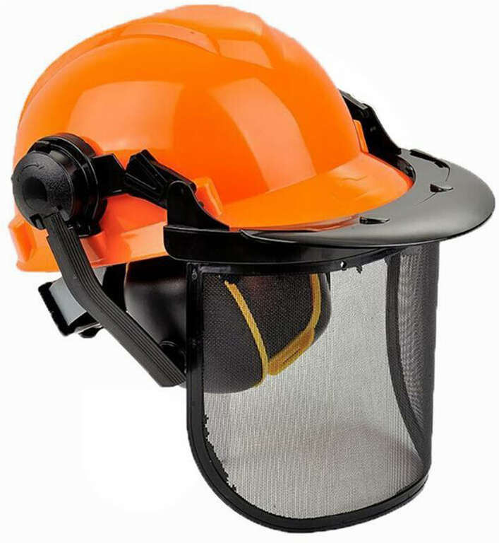 Ama Casque de protection avec visière et écouteurs