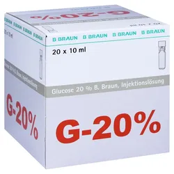 Glucose 20% B.braun Mini Plasco connect 20X10 ml