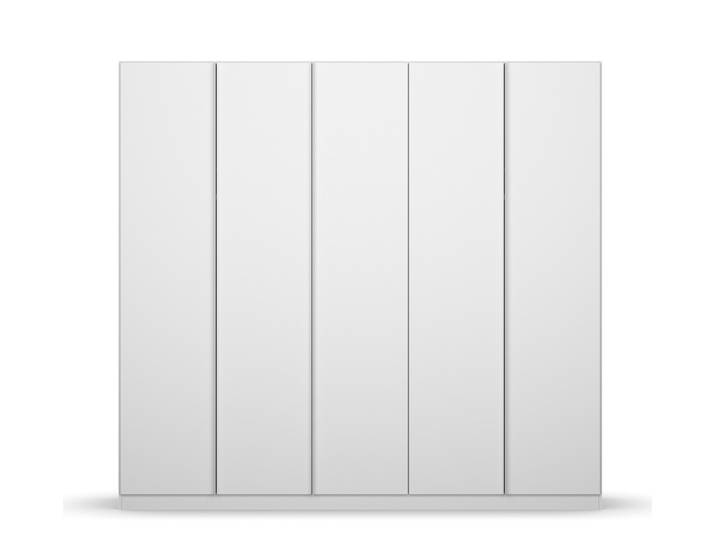 Kleiderschrank Drehtürenschrank Monostar , 5-türig , Alpinweiß 226 x 210 x 54 cm