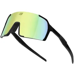 Force Glare Brille schwarz/gelb Spiegelglas