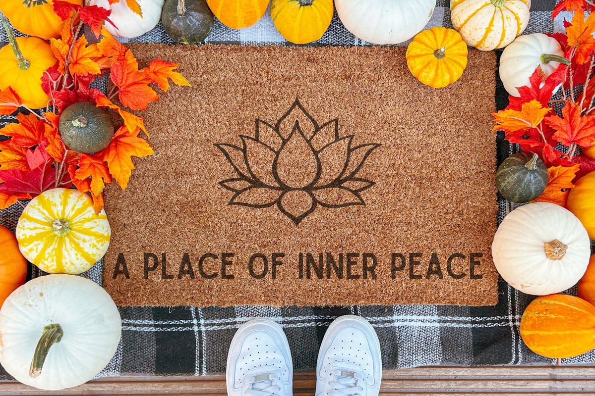 Laser Point Ingangsmat A Place Of Inner Peace 60 x 40 cm