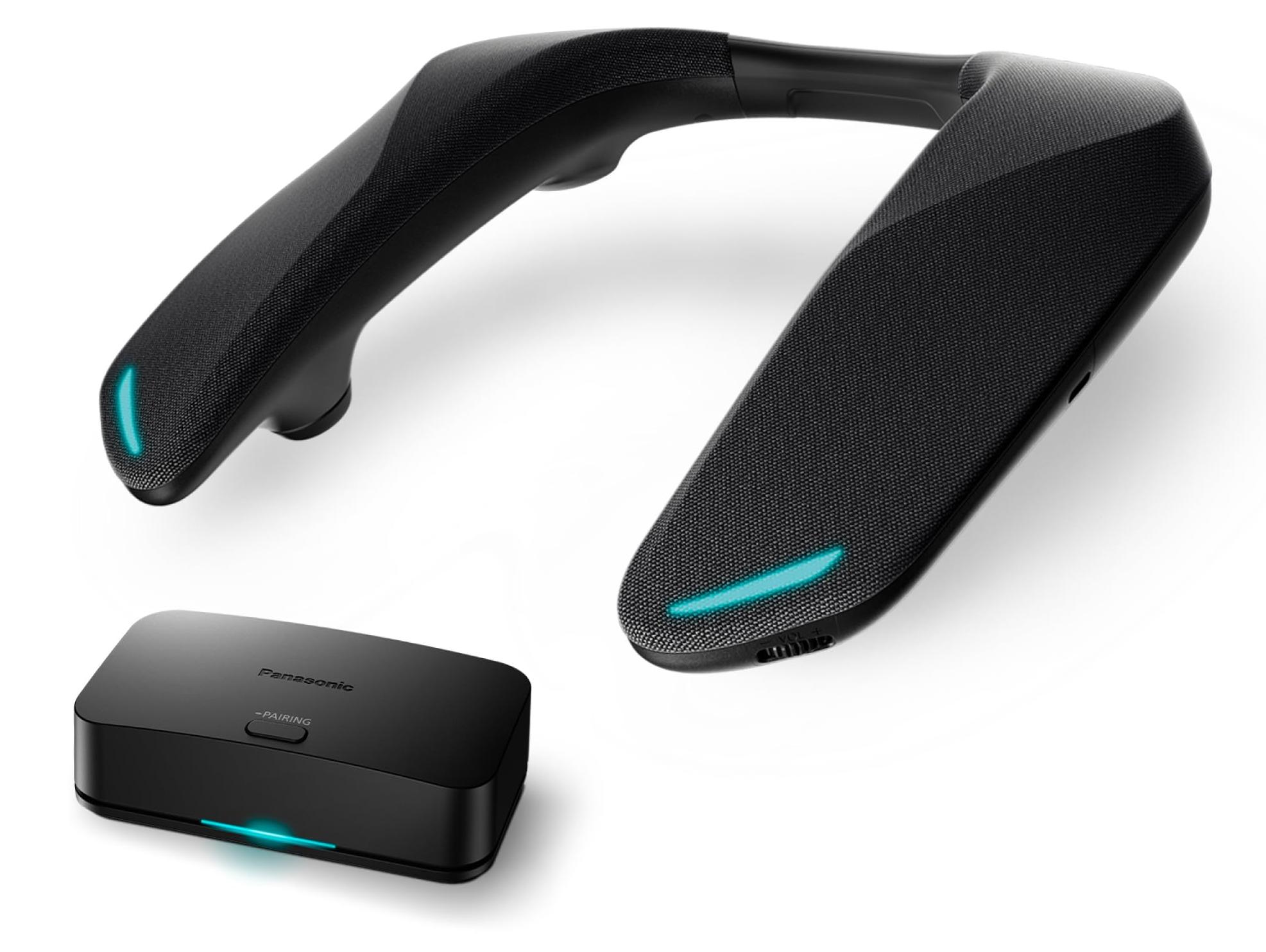 Panasonic SC-GNW10 Kabelloser Gaming Nackenlautsprecher, SoundSlayer mit KI-Mikr