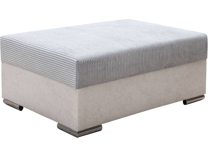 Hocker, Grau, 100x70 cm, 100% Polyester, Frei Im Raum Stellbar, Modern, COLLECTION-AB