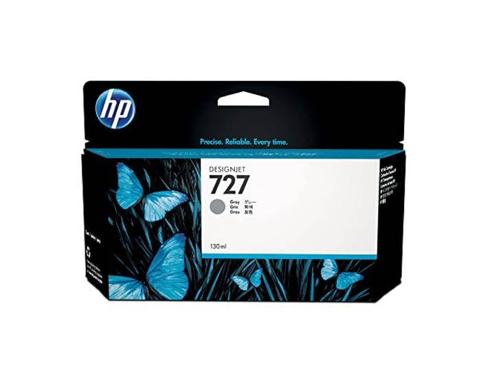 HP 727 Gris\, Cartouche Encre Originale Compatible avec DesignJet T930\, T1500\, T1530\, T2500\, T2530\, 130 ml (B3P24A)