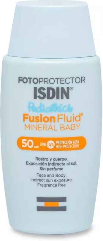 ISDIN - Fotoprotector Pediatrics Fusion Fluid Mineral Baby SPF50, 50 ml