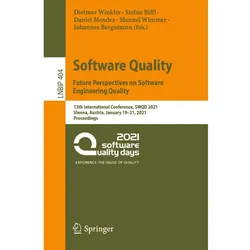 Software Quality: Future Perspectives on Software Engineering Quality, Fachbücher