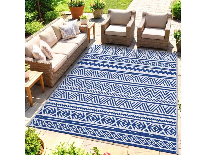 Outsunny Tapis Extérieur Réversible 2,74x1,82m PP