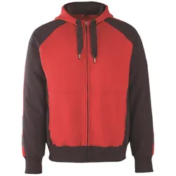 Kapuzen-Sweatshirt "WIESBADEN" Unique - XXL - rot/schwarz
