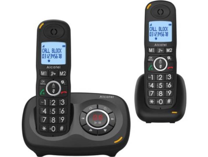 Alcatel - Téléphone Sans Fil Xl595 Voice Duo Noir