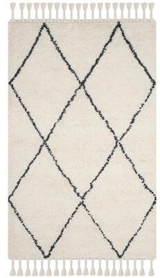 SAFAVIEH Handmade Casablanca Shag Ingrid Tribal Moroccan Wool Rug