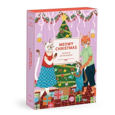 Meowy Christmas 12 Days of Puzzles 500 Piece Countdown