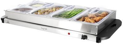 MegaChef Buffet Server & Food Warmer With 5 Removable Sectional Trays