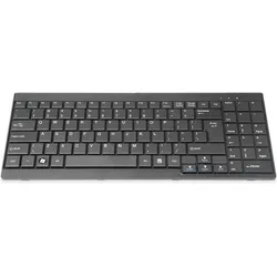 Digitus DS-72000US (US, Kabelgebunden), Tastatur, Schwarz