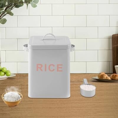 Multicon Wholesale Hub Metal Food Storage Container For Rice, Flour, Sugar, And Pet Food Metal Food Storage Container For Rice, Flour, Sugar, And Pet Food