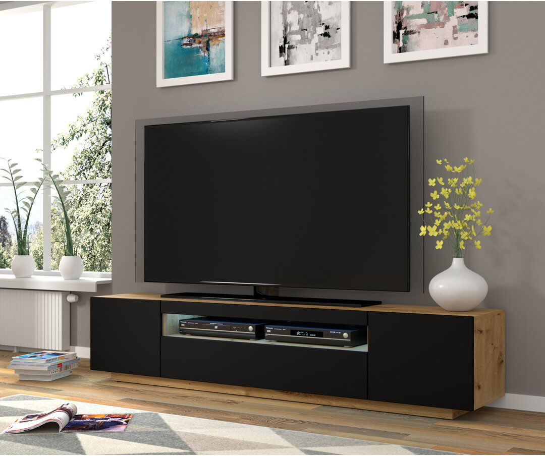 Metro Athanasia TV Stand for TVs up to 88" Oak Artisan/Black Matt 88"