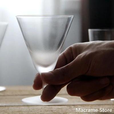 Japanese Style Medieval Whisky Tumbler High Performance Frosted Creative Cocktail Glass 2