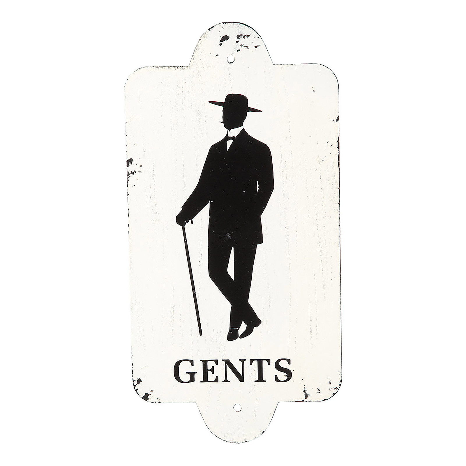 home24 Metalen afbeelding Gentlemen, meerkleurig, B: 14 cm, D: 28 cm, H: 1 cm