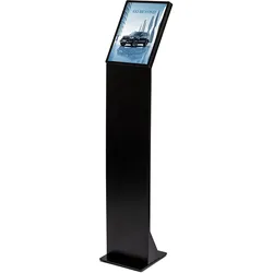 LED A4 INDOOR Infoständer Slide In LED DIN A4, schwarz mit Beleuchtung