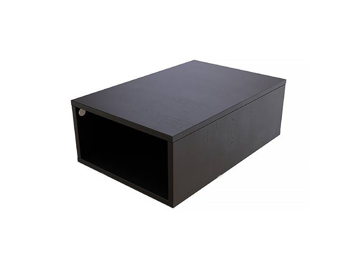 Cube de rangement bois 75x50 cm Noir