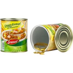 Plastic Fantastic Dosensafe Erasco Linseneintopf mit Würstchen