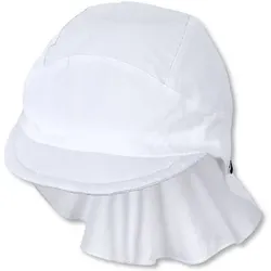 STERNTALER Schirmmütze mit Nackenschutz Basic, Größe 55 in Weiß Weiß