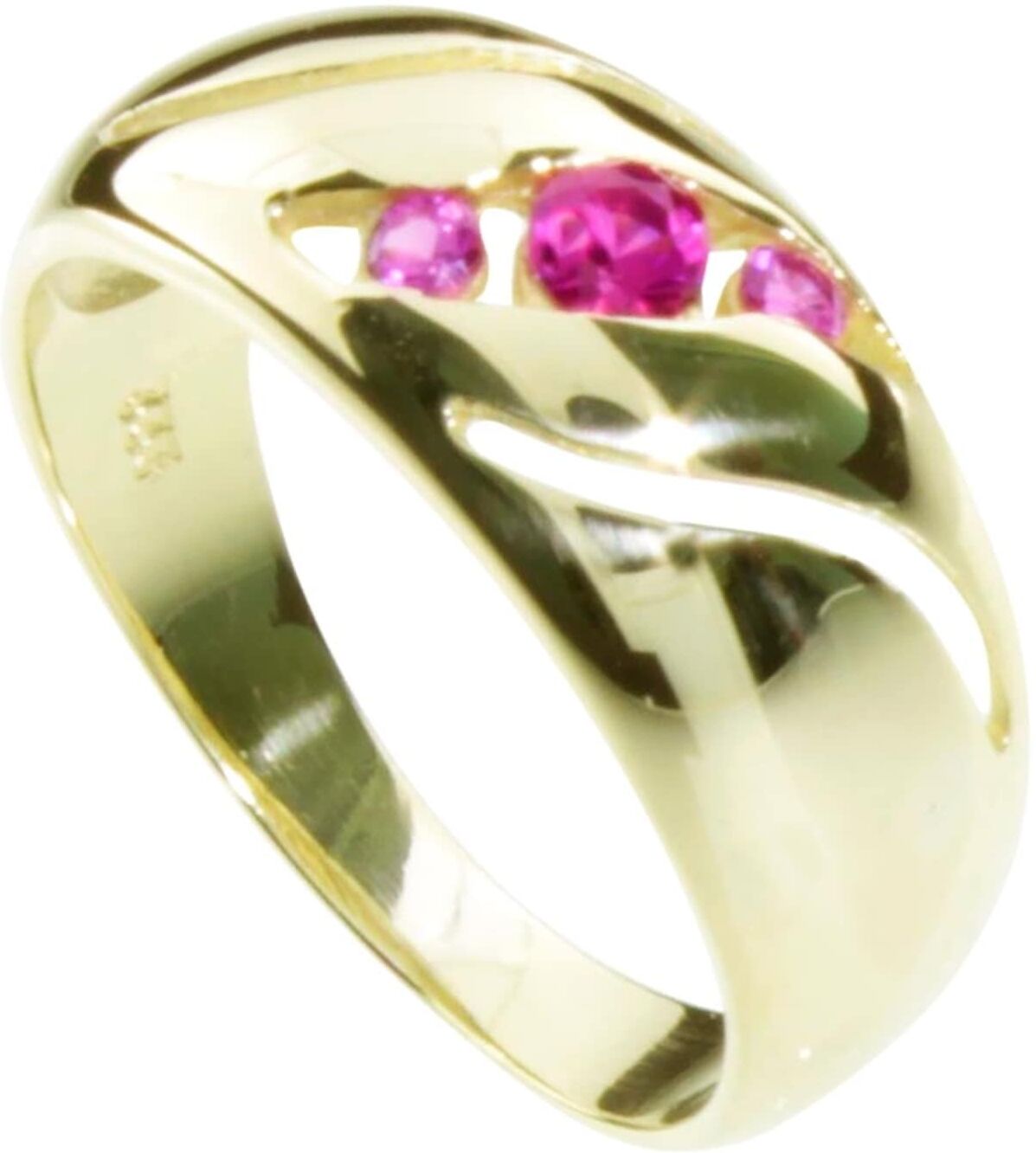 Fingerring OSTSEE-SCHMUCK "Ostsee-Schmuck Ring Pina Ring Pina" Gr. 64, gold (weiß, neutral), Fingerringe, Damen, 64 (20,4), Gelbgold 333, Fingerring