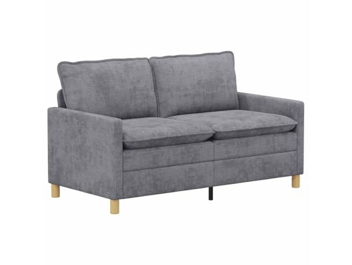 PUGYNBK Hellgraues Sofa aus Polyester mit verstellbaren Armlehnen Struktur aus Sperrholz und Metall, Kissen aus Schaumstoff und Faser, abnehmbare Bezüge, einfache Montage