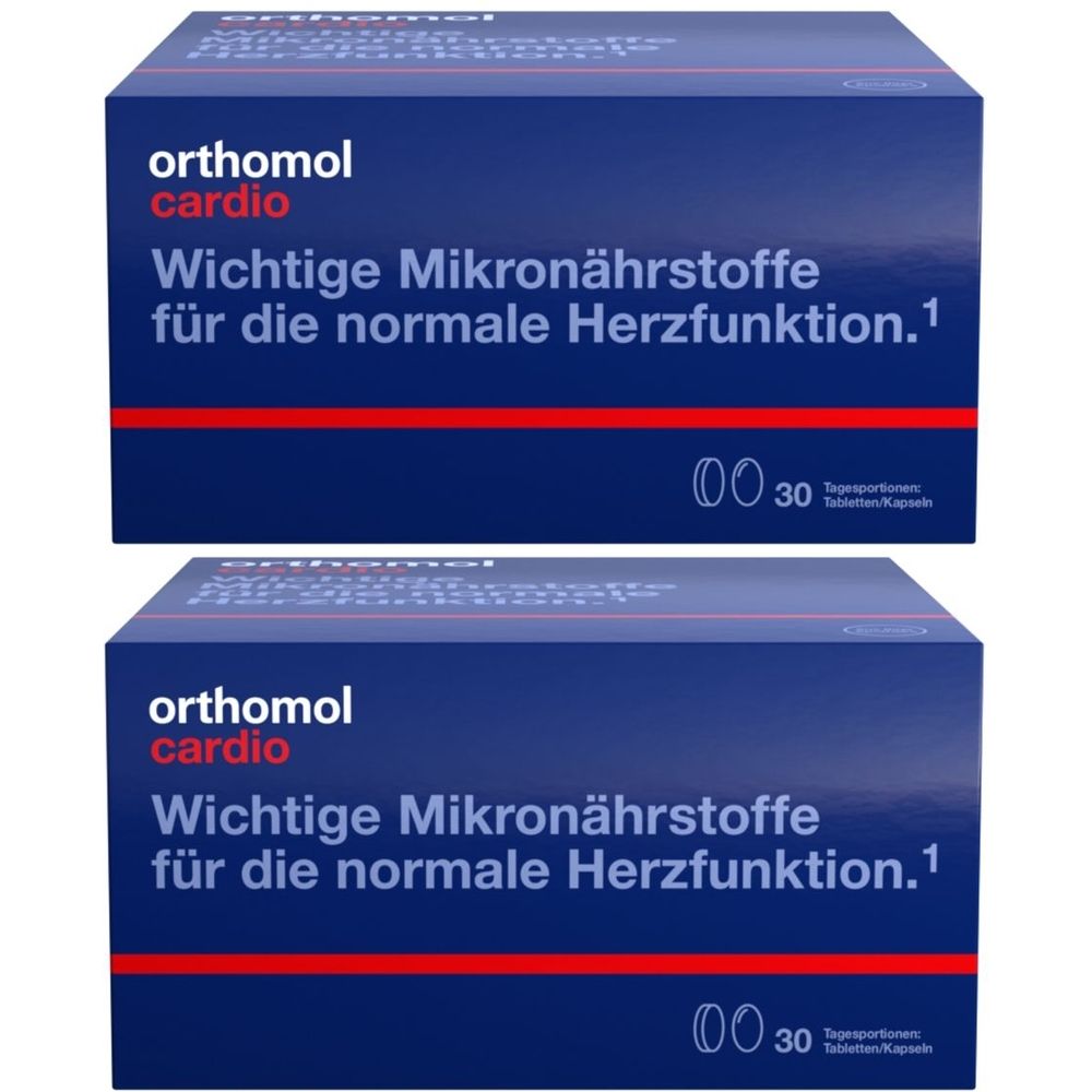Orthomol Cardio Tabletten/Kapseln Kombipackung x2 2x30 St