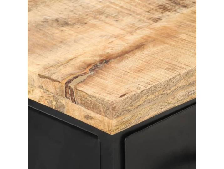 Banc TV Meuble TV - Meuble HI-FI - 90x30x41 cm Bois de manguier brut - Star Market®