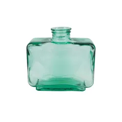 Vase   , blau , Glas , Maße (cm): B: 23 H: 22,5 T: 11.5