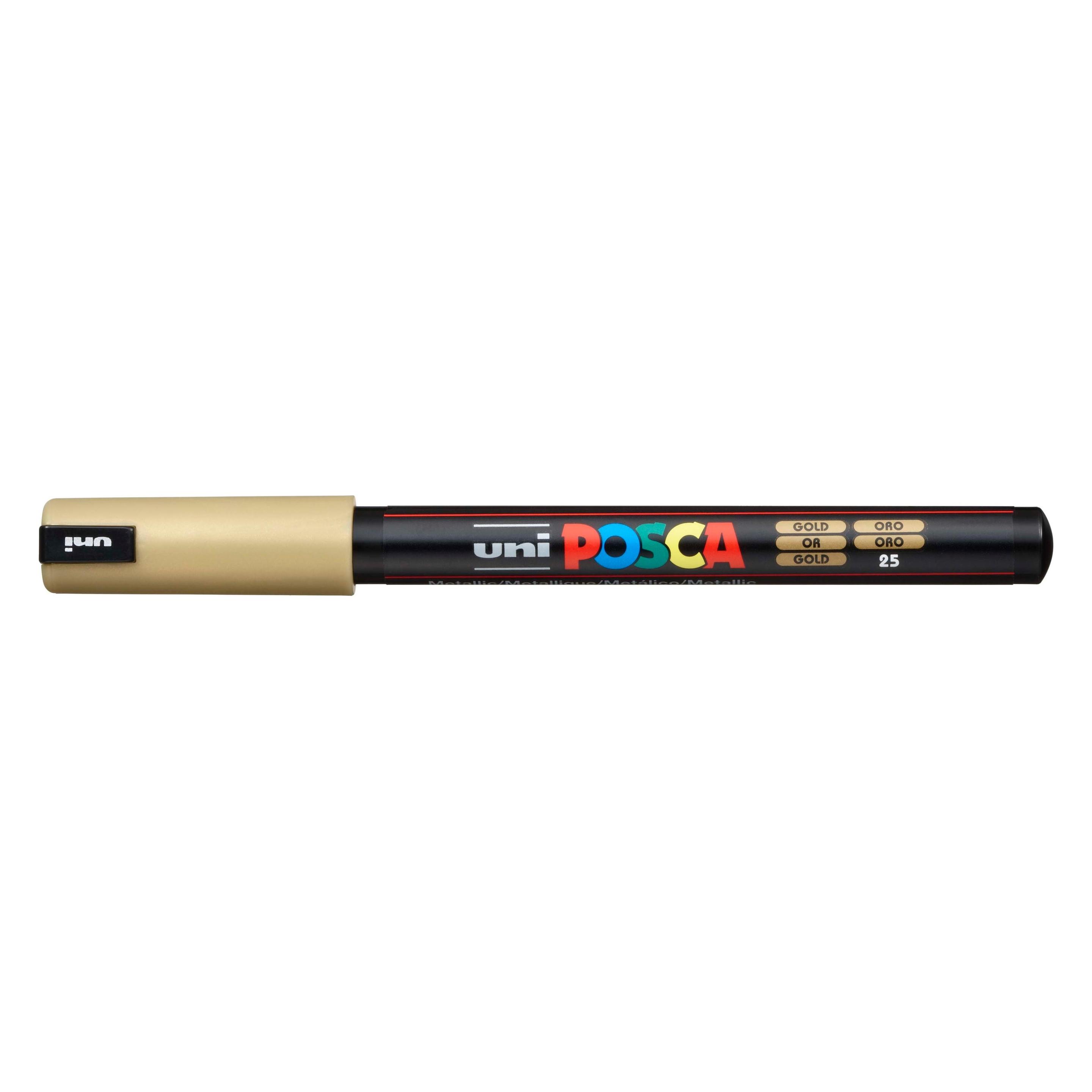 Posca Extra Fine Marker PC-1MR Fineliner (1x) (PC1MR MET GOLD) Mindestbestellmenge: 6 Stück