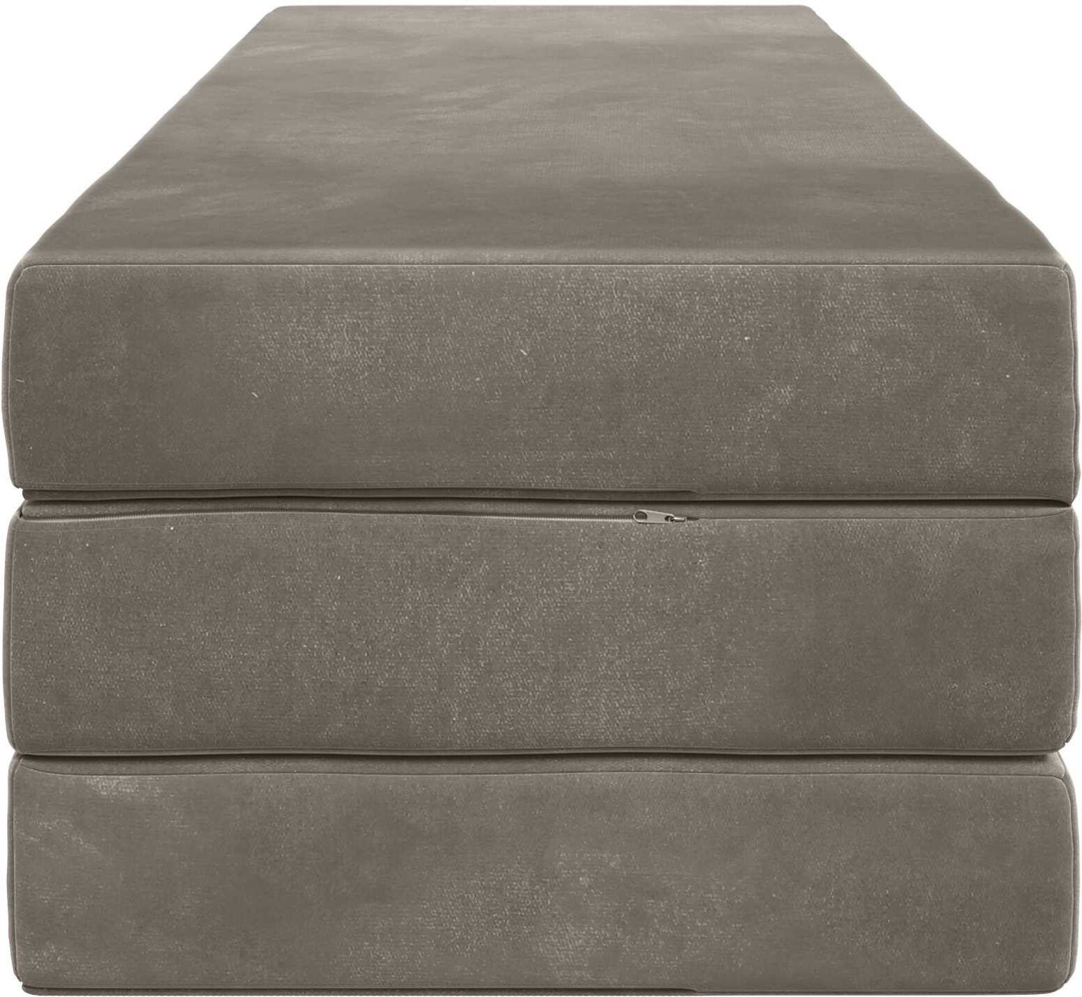 vidaXL Canapé-lit pliable 200 x 67 x 45cm Gris clair