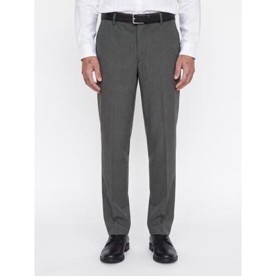 Anzughose JACK & JONES "JPSTBILL TOBY CHINO NOOS", Herren, Gr. 32, Länge 32, grau (dunkelgrau melange), Web, Obermaterial: 82% Polyester, 16% Viskose, 2% Elasthan, meliert, weit lang, Hosen Anzughose, Materialmix, weit