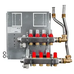 Wolf Heizkreisverteiler manuell CUC-B 4 Heizkreise, mit Durchflussmesser