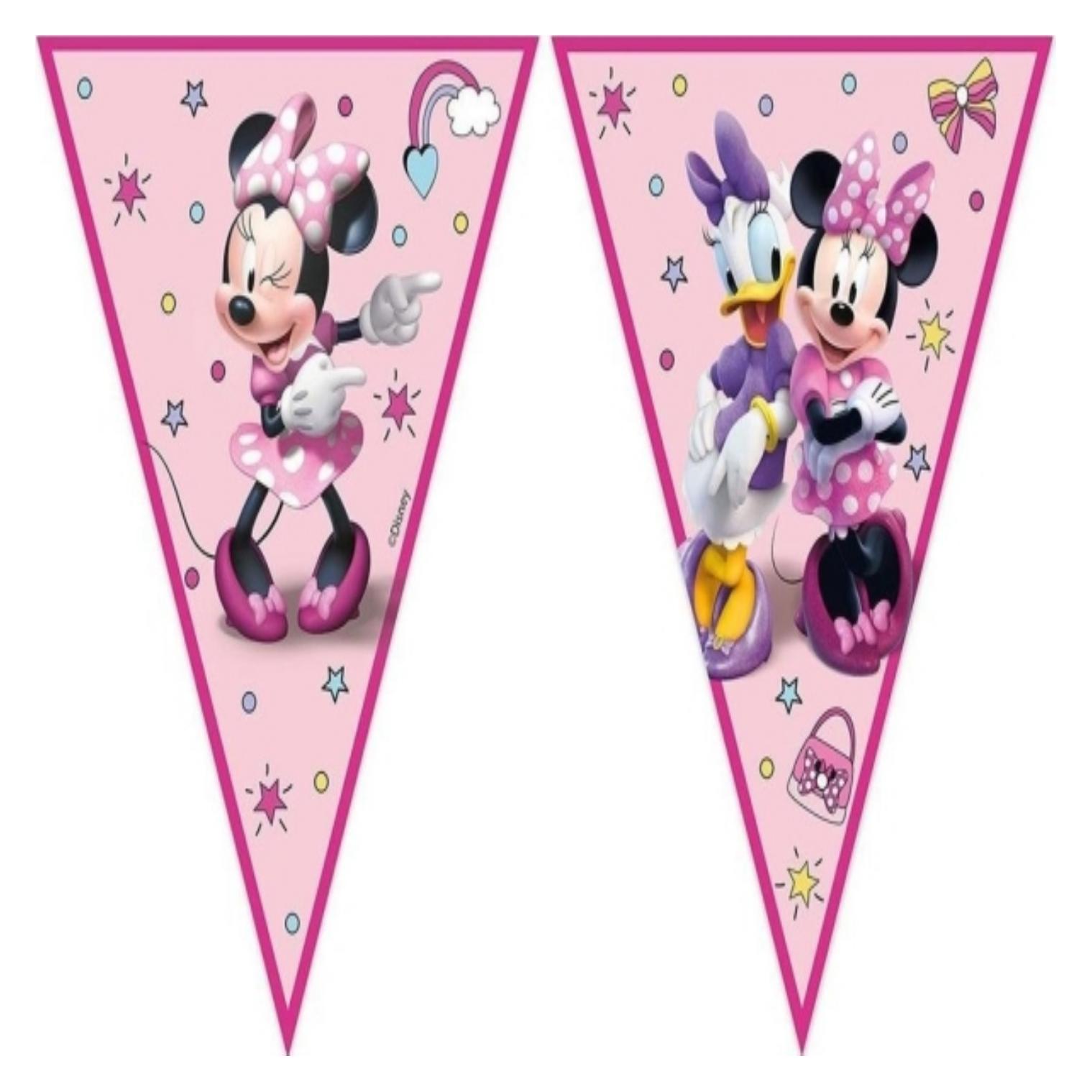 GoDan Girlande mit Minnie Junior-Flaggen (1 Stk.) (515992)