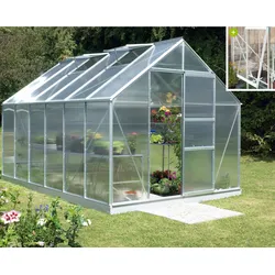 Vitavia Gewächshaus "Meridian 1 9900",aluminium,9,9 m2