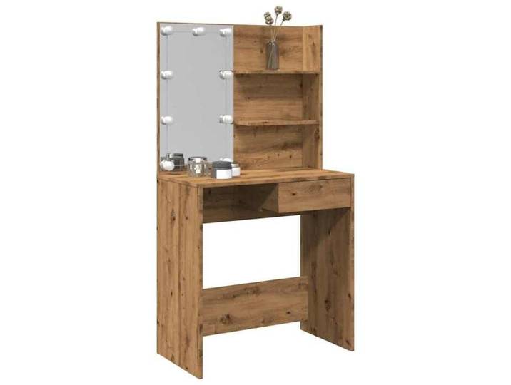 Coiffeuse femme Moderne/Coiffeuse avec LED - 1 Personne - chêne artisanal 74 5x40x141 cm 89390115005