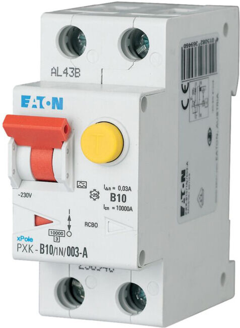 Eaton Interrupteur différentiel/sectionneur PXK-C10/1N/003-A 10A 30mA 1p+N (236962)