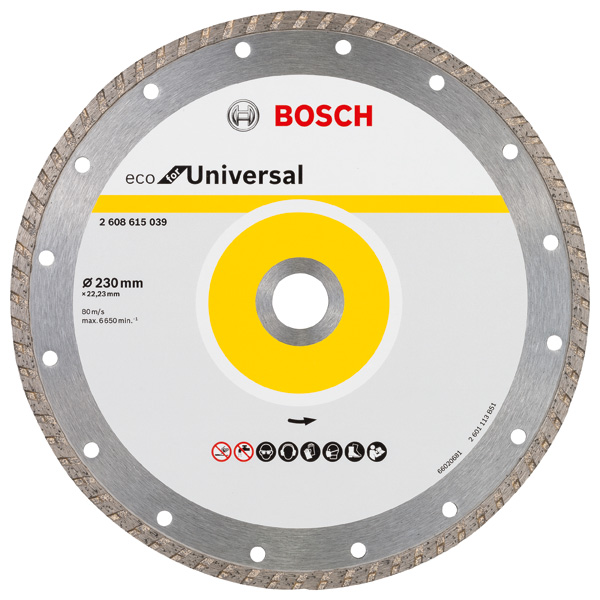 Bosch Diamanttrennscheibe Turbo Eco For Universal, 230 mm 2608615039