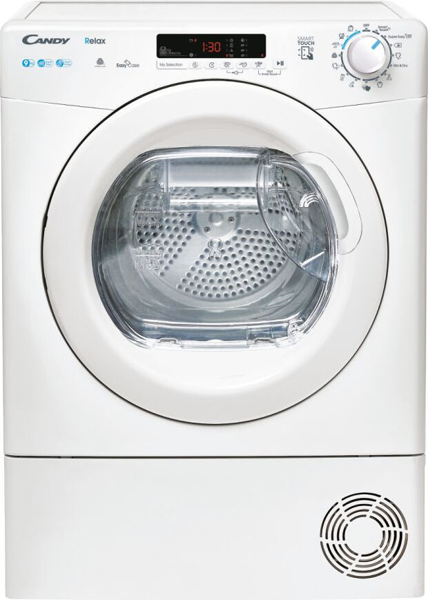 Candy Cre H9a2de-S Asciugatrice Con Pompa Di Calore 9 Kg Classe E (Ex Classe A++) Profondità 60 Cm Nfc Colore Bianco - Cre H9a2de-S