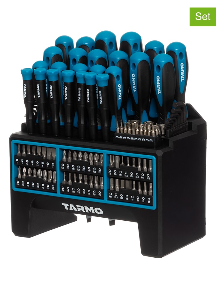 Tarmo 114tlg. Schraubenzieher-Set in Schwarz/ Hellblau - onesize