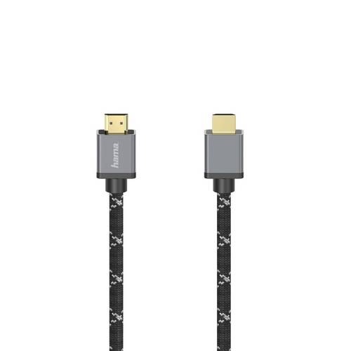 Hama 00205238 Ultra High Speed HDMI-Kabel, zertifiziert, Stecker-Stecker, 8K, Alu, 1,0m