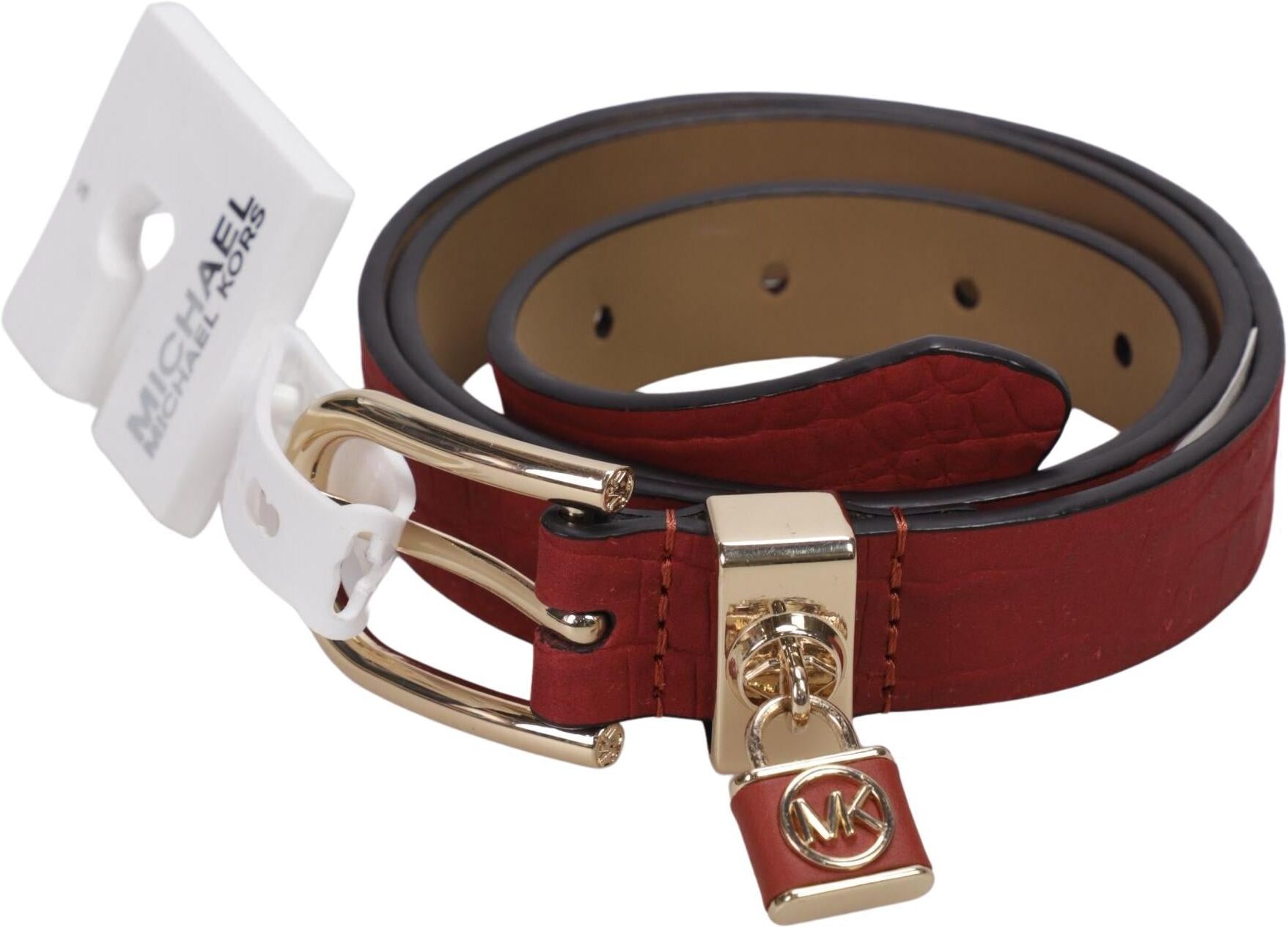 Michael Michael Kors Damen Gürtel, Rot, Gr. 75, Leder - Second Hand