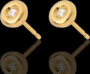 Edenly Ohrstecker Kelch in Gelbgold