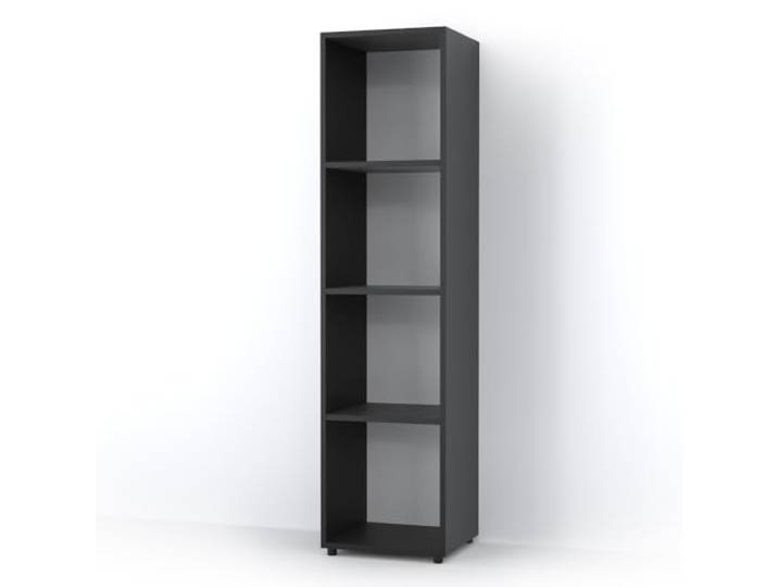 Vicco Raumteiler Ludus, Schwarz, 142.5 x 36.2 cm zur Aufbewahrung und Präsentation von Büchern und Boxen