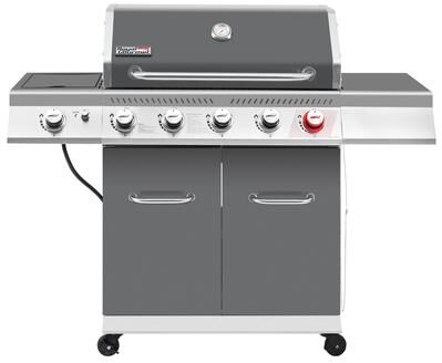 Royal Gourmet 5-Burner Gas Grill with Sear Burner & Side Burner, 64,000 BTU Cabinet Style, Outdoor Backyard BBQ