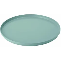 Stelton A/S Stelton Serviertablett EM, Tablett rund, ABS-Kunststoff, Dusty Green, 40 cm, 1309-1