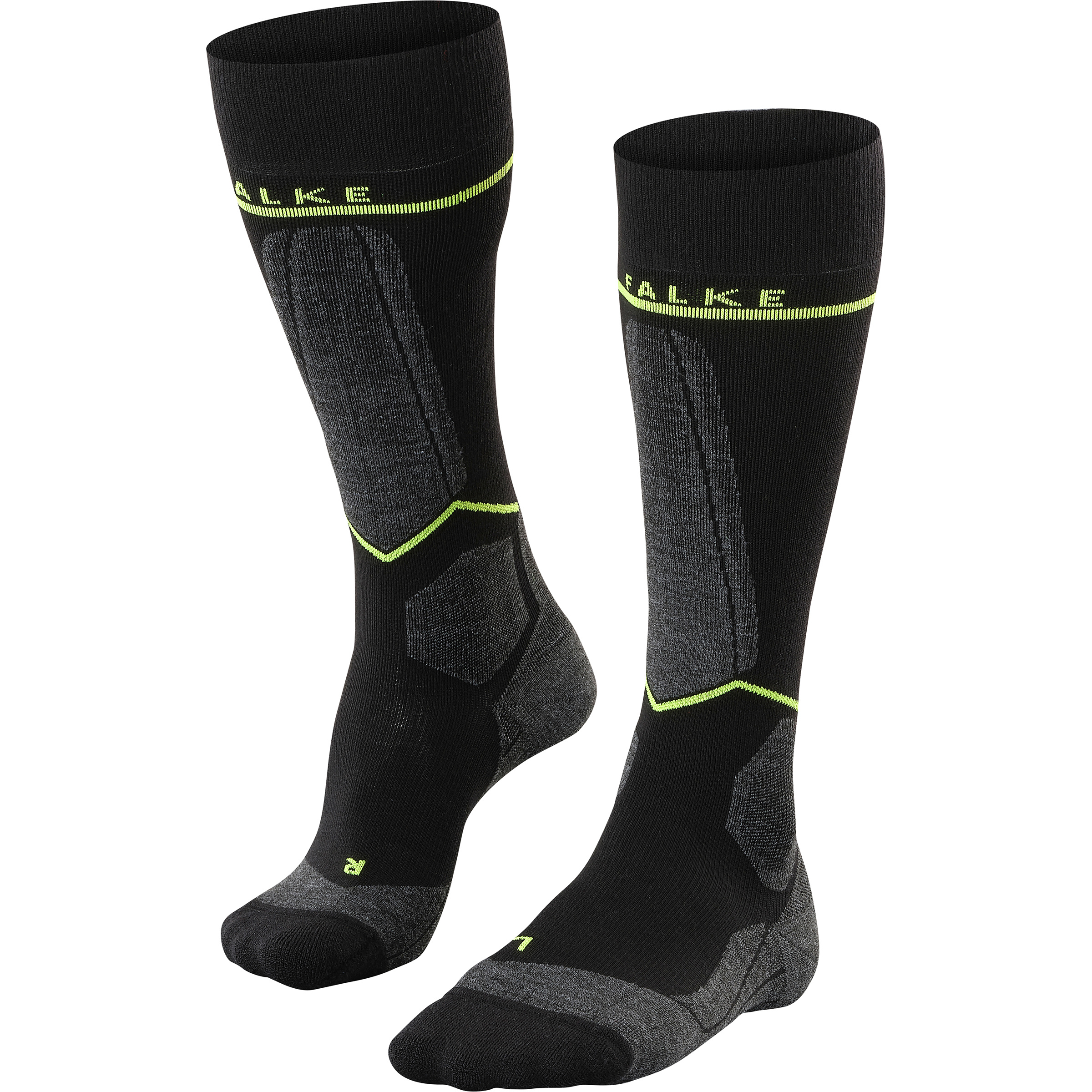 Falke SK Energizing Herren Skisocken schwarz Größe 43 Skifahren Atmungsaktiv Merinowolle